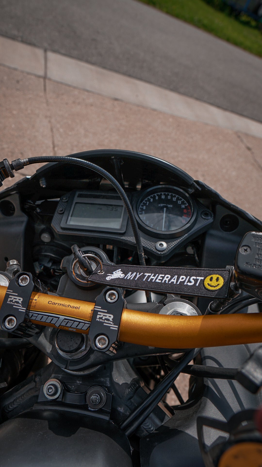 My Therapist - Motorcycle Keychain
