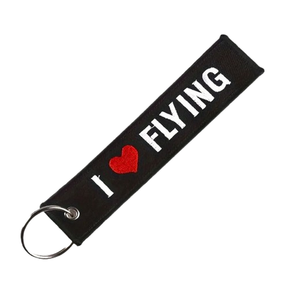 I ❤️ Flying - Motorcycle Keychain