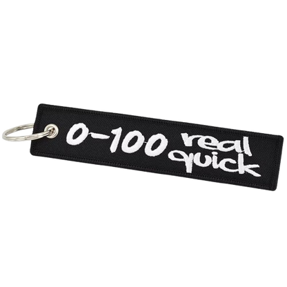 0-100 Real Quick - Motorcycle Keychain